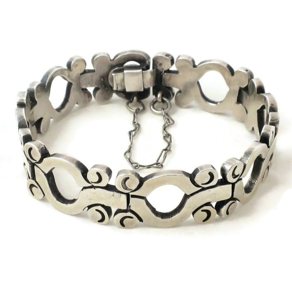 Vintage TAXCO Los Ballesteros  Sterling Bracelet - Picture 5 of 8